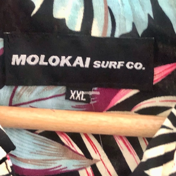 NWT Men’s Molokai Surf Co Hawaiian Shirt XXL - Picture 4 of 9